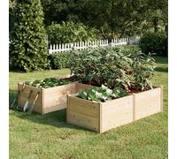 Raised Garden Kits Wooden for Outdoor Deep Large Planter Box for Gardening Vegetables Flowers Herbs(7.5× 6.0× 1.6FT)
