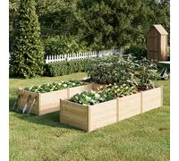Raised Garden Kits Wooden for Outdoor Deep Large Planter Box for Gardening Vegetables Flowers Herbs(7.5× 9.0× 1.6FT)