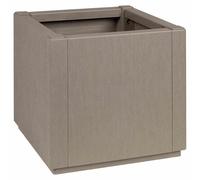 vidaXL Flower Box Light Brown 36 x 36 x 35 cm Plastic