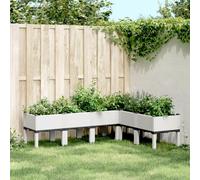 Raised Garden Planter with Legs PP Outdoor Vegetable Flower Growing Bed Box