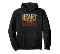 Raised Heart Dakotas Black Hills America South Dakota Pullover Hoodie