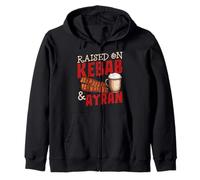 Raised Kebab & Ayran Turkish Cuisine Cultural Roots Turkey Zip Hoodie