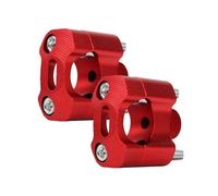 Raised kit For Suzuki Motorcycle Handlebar Clamps Risers Adapter CNC Alloy Dirt Pit Bike ATV Motorbike Accessories Universal(Red)