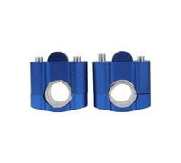 Raised kit For Suzuki Parts 22mm 28mm Universal Motorcycle Handlebar Clamp CNC Handlebar Riser Adapter Bar Clamps(Blue)