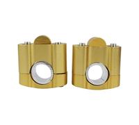 Raised kit For Suzuki Parts 22mm 28mm Universal Motorcycle Handlebar Clamp CNC Handlebar Riser Adapter Bar Clamps(Gold)
