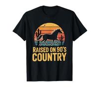 Raised On 90’s Country Horse Retro Nostalgia Western Music T-Shirt