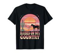 Raised On 90’s Country Women Vintage Nostalgia Western Music T-Shirt