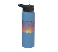 Raised On 90's Boy Bands Stainless Steel Insulated Water Bottle