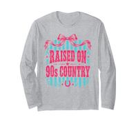 Raised On 90s Country Music Lover Retro Design Long Sleeve T-Shirt