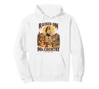 Raised On 90s Country Music Lover Western Desert Pullover Hoodie