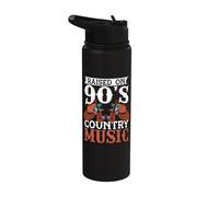Raised On 90's Country Music Stainless Steel Insulated Water Bottle