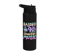 Raised On 90's Country Music Stainless Steel Insulated Water Bottle