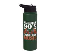 Raised On 90's Country Music Stainless Steel Insulated Water Bottle
