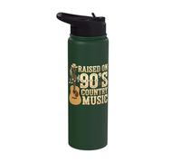 Raised On 90's Country Music Stainless Steel Insulated Water Bottle