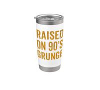 Raised On 90s Grunge Vintage Alternative Rock Design Stainless Steel Insulated Tumbler