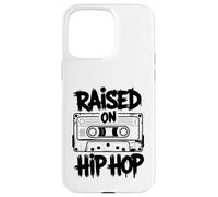 Raised On 90s Hip Hop Retro Cassette Tape Music Lover Case for iPhone 15 Pro Max