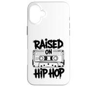 Raised On 90s Hip Hop Retro Cassette Tape Music Lover Case for iPhone 16 Plus