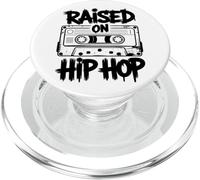 Raised On 90s Hip Hop Retro Cassette Tape Music Lover PopSockets PopGrip for MagSafe