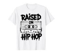 Raised On 90s Hip Hop Retro Cassette Tape Music Lover T-Shirt