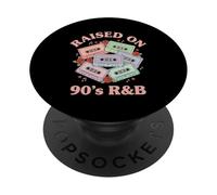 Raised ON 90s R&B Cassette Throwback Vintage Old School RNB PopSockets Adhesive PopGrip