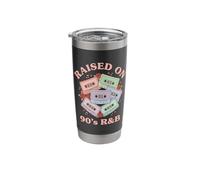 Raised ON 90s R&B Cassette Throwback Vintage Old School RNB Stainless Steel Insulated Tumbler