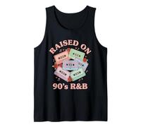 Raised ON 90s R&B Cassette Throwback Vintage Old School RNB Tank Top