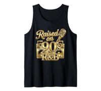 Raised ON 90s R&B Cassette Throwback Vintage Old School RNB Tank Top