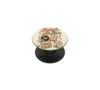 Raised On All of Them Vintage Retro Cassette CD Music Lover PopSockets Adhesive PopGrip