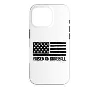 Raised On Baseball Patriotic American Flag 4th of July USA Case for iPhone 16 Pro