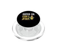 Raised On Corn & Jesus Christian Corn Farmer Sweet Corn PopSockets PopGrip for MagSafe