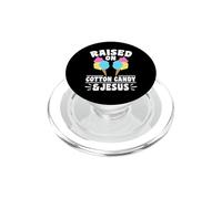 Raised on Cotton Candy and Jesus Christian Faith PopSockets PopGrip for MagSafe