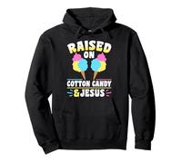 Raised on Cotton Candy and Jesus Christian Faith Pullover Hoodie