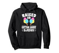 Raised on Cotton Candy and Jesus Christian Faith Pullover Hoodie