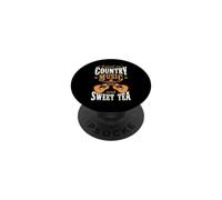 Raised On Country Music And Sweet Tea PopSockets Adhesive PopGrip