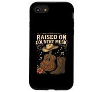 Raised on Country Music Western Cowboy Hat Floral Guitar Case for iPhone SE (2020) / 7 / 8