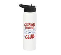 Raised On Cuban Bread and Croquetas Cuba Hispanic Heritage Stainless Steel Insulated Water Bottle