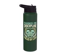Raised On Discipline Gloves Boxing Gloves Stainless Steel Insulated Water Bottle