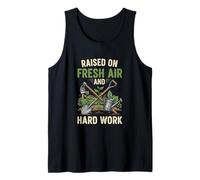 Raised On Fresh Air and Hard Work Rural Homestead Living Tank Top