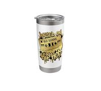 Raised ON Old School Hip HOP Cassette Graffiti Rap Stainless Steel Insulated Tumbler