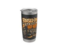 Raised On Old School Hip Hop Retro Music Vibes Stainless Steel Insulated Tumbler
