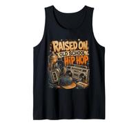 Raised On Old School Hip Hop Retro Music Vibes Tank Top