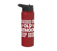 Raised On Old School Hip Hop Stainless Steel Insulated Water Bottle