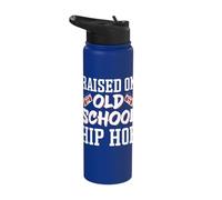 Raised On Old School Hip Hop Stainless Steel Insulated Water Bottle