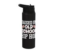 Raised On Old School Hip Hop Stainless Steel Insulated Water Bottle