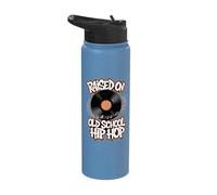 Raised On Old School Hip Hop Stainless Steel Insulated Water Bottle