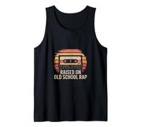 Raised On Old School Rap Retro Cassette Hip Hop Tank Top