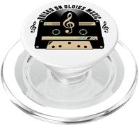 Raised on Oldies Music Cassettes Record Albums LPs for Adult PopSockets PopGrip for MagSafe