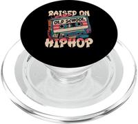 Raised On OldSchool Graffiti Rap Hip Hop Retro Cassette PopSockets PopGrip for MagSafe