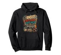 Raised On Oldschool Hip Hop Retro Music Style Pullover Hoodie