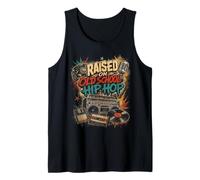 Raised On Oldschool Hip Hop Retro Music Style Tank Top